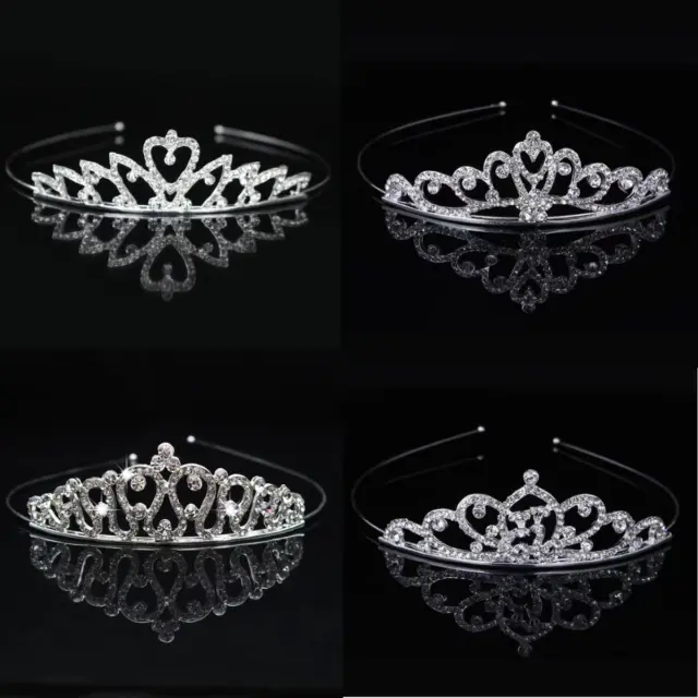 Diadem Brautschmuck Haarreif Prinzessin Haarschmuck Strasssteine Damen Krone