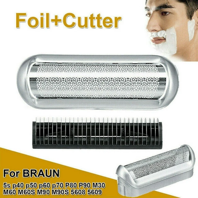Pièce de Rechange Feuille Coupeur Argent + Noir ABS + Acier Inoxydable