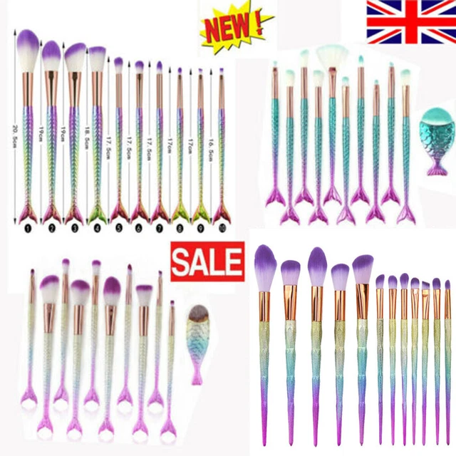 Makeup Brushes Powder Foundation Cosmetic Eyebrow  Mermaid  Unicorn Style 2021