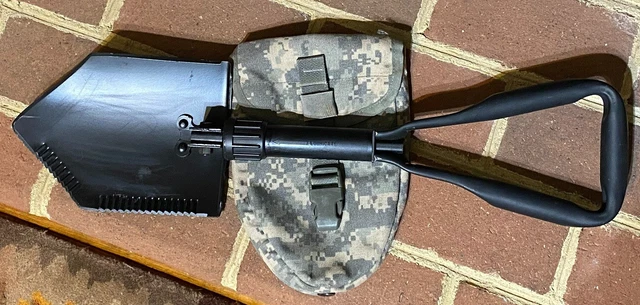 MOLLE II Entrenching Tool AMES '08 Foxhole FOLDING SHOVEL '01 Digital Camo Pouch