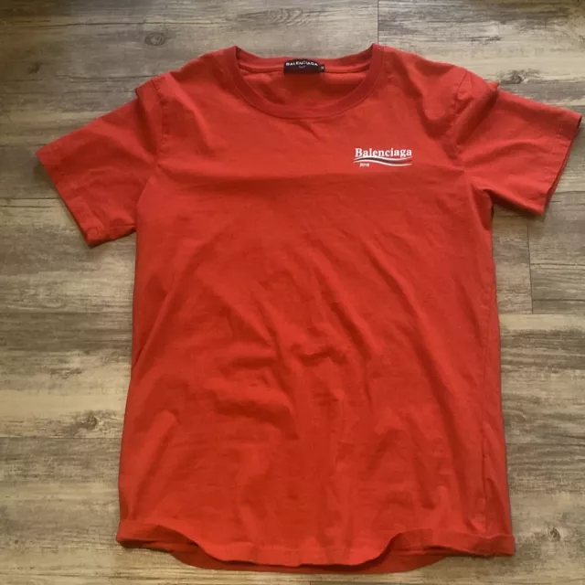 Balenciaga red campaign 2018 t shirt