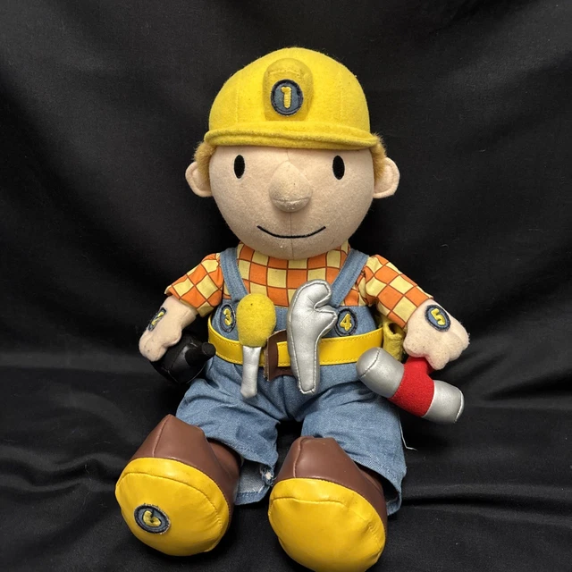VINTAGE ORIGINAL BOB The Builder Talking Plush Soft Toy 2000 Sounds 12 vintage-original-bob-the-builder-talking-plush-soft-toy-2000-sounds-12