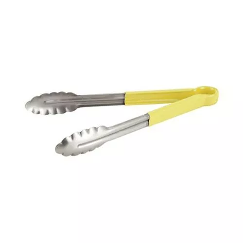 Winco UTPH-16Y, 16-Inch Utility Tong with Polypropylene Yellow Handle