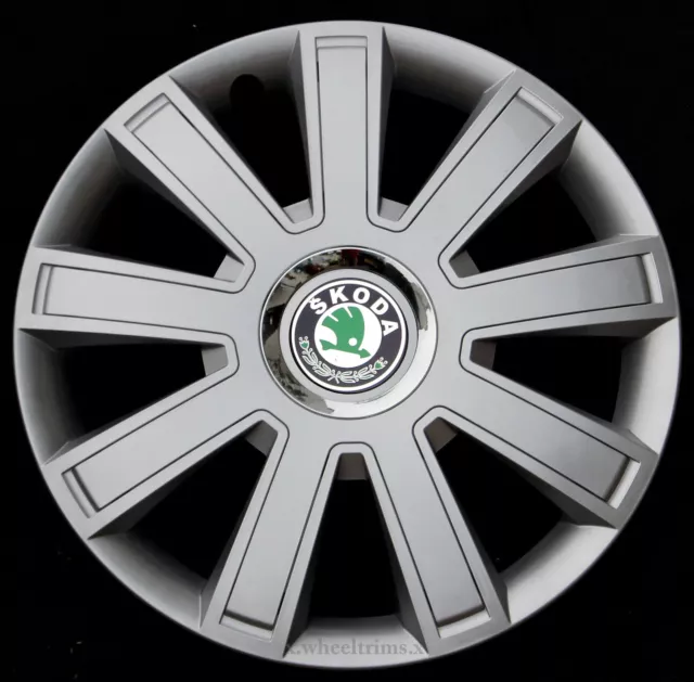 Brand New silver  14" wheel trims to fit  SKODA OCTAVIA, FABIA ,FELICIA