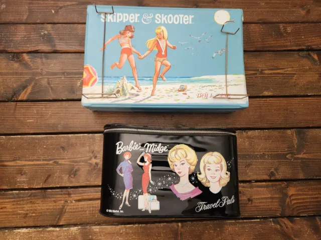 1960s Barbie Case Bundle. Skipper And Skooter. Barbie And Midge. 2 Barbie...