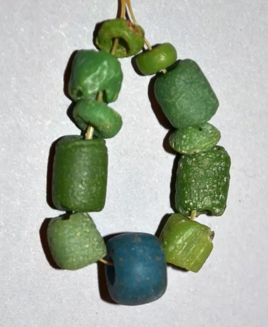 Rare Ancient Glass Excavated Dig Beads Afghanistan Trade Circa 1000 Years Old