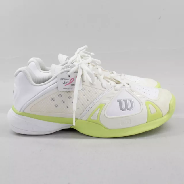 Wilson Rush Pro Professional White/Green Womens Size 7 Tennis Shoes 2