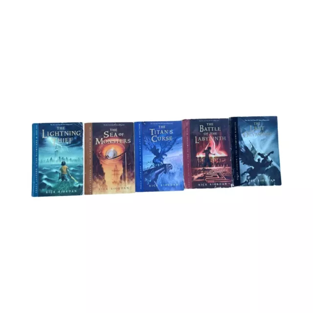 Percy Jackson and Olympians 1-5 Paperback Set Original Printings  / Rick Riordan