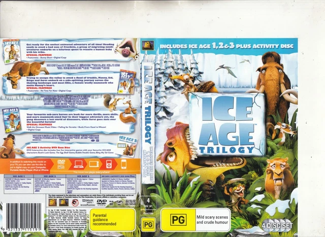 ICE AGE-2003 & Ice Age-2006 & Ice Age 3-2009-[Trilogy Set]-Movie TCF-4 ...