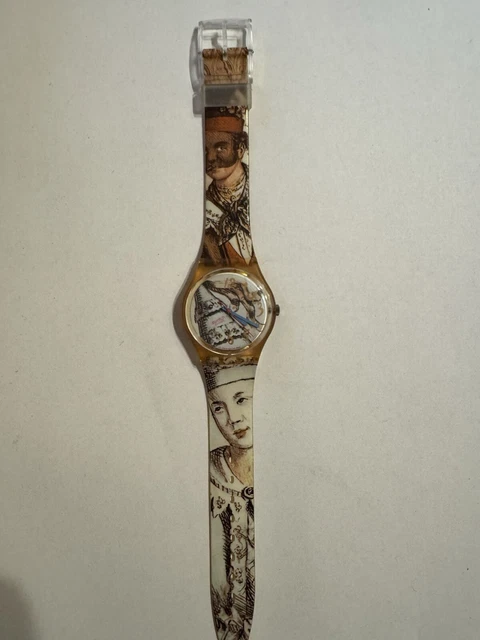 Montre Vintage Jean Paul Femme Quartz - Or/Brun Années 90 Neuf Avec Écrin