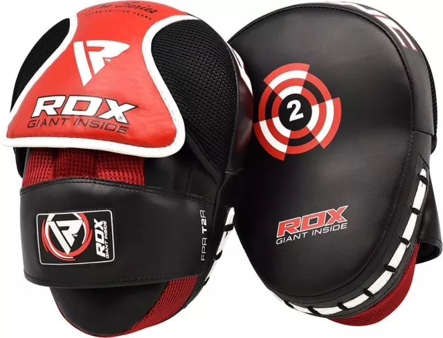 RDX Boxing Pads MMA Focus Mitts Hook & Jab Punching Pad Muay Thai Training