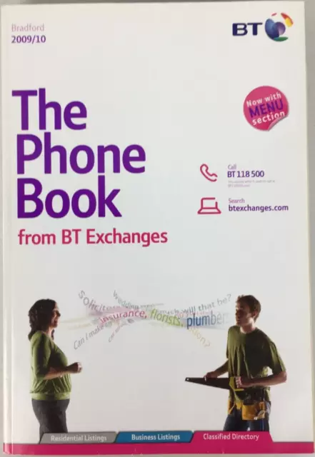 BT The Phone Book 2009/10 Bradford Telephone Directory 371 -New/Unused/Very Rare