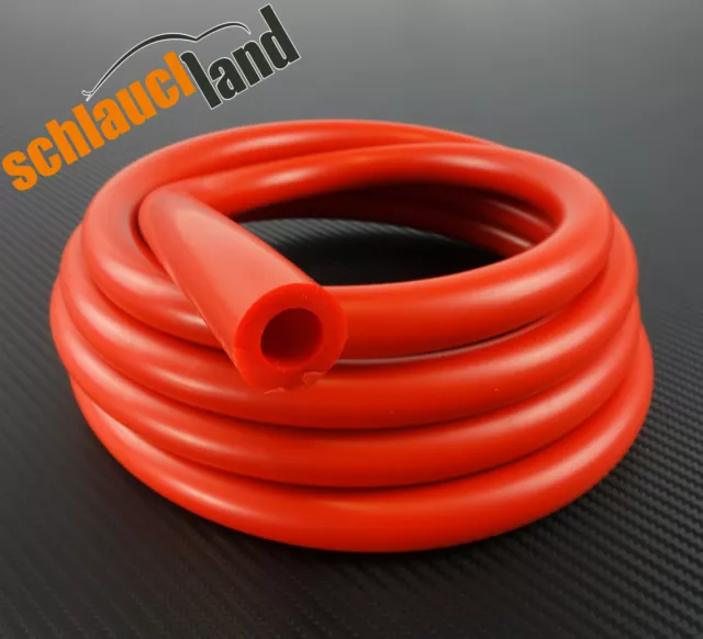 1m Unterdruckschlauch ID 6mm rot *** Silikonschlauch vacuum hose Schlauch rot