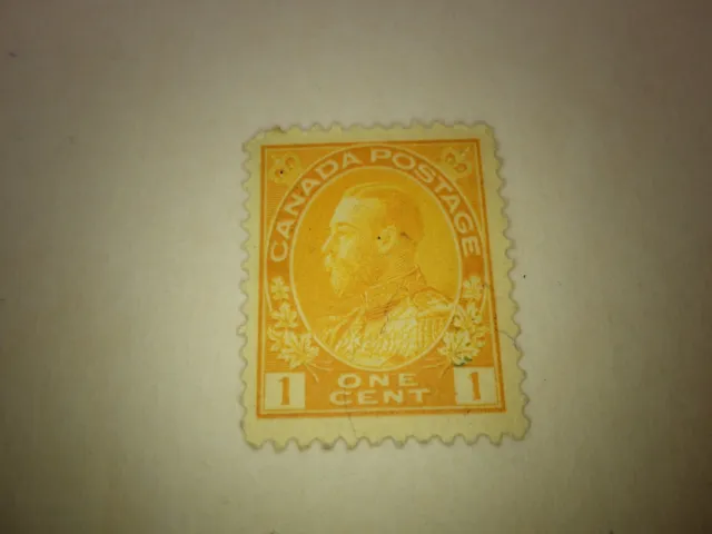 CANADA 1922 GEO V King George Orange Yellow #105 Used Postage Stamp