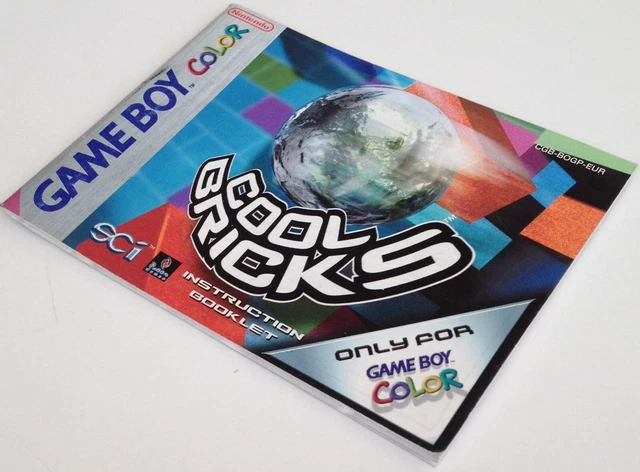 gbc notice COOL BRICKS eur nintendo game boy color mode d'emploi instructions