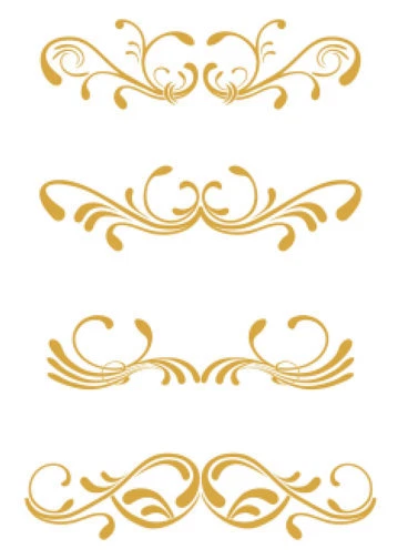 Victorian-Like Image Swirls Scrolls Floral Flower Waterslide Decal U PICK MIS625