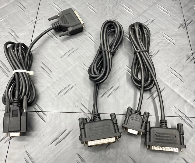 SERIAL RS232 9PIN DB9 Female to 25Pin DB25 Male Molded Cable (Lot of