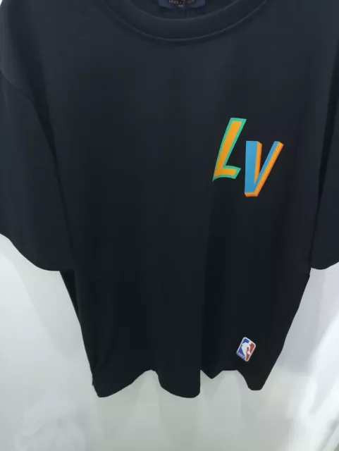 LOUIS VUITTON X NBA Multi Logo T-Shirt Black Size L $1,500.00 - PicClick