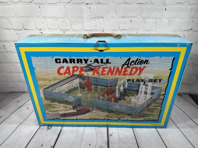 Vintage 1968 Cape Kennedy Carry-All Play Set Louis Marx & Co. Style 4625 VGC!