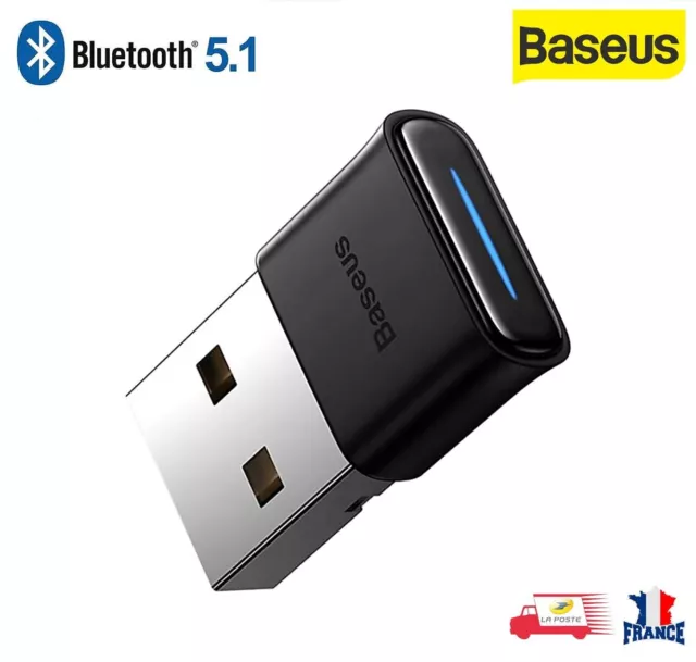 Clé USB Bluetooth V5.1 Baseus BA04 Mini adaptateur Dongle Sans Fil