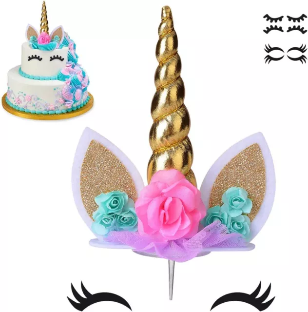 , Adorno Para Pastel De Unicornio, Suministros De Decoracion Para Pasteles De...