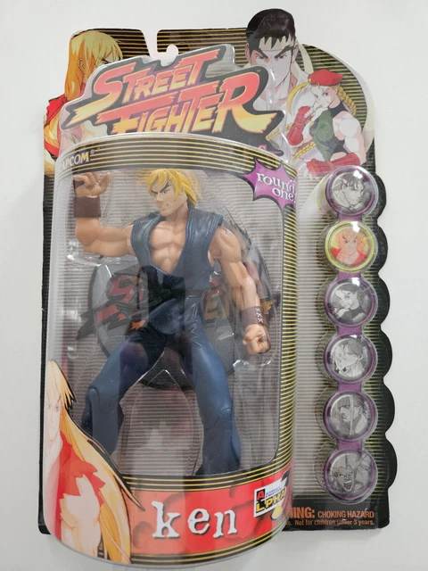 Capcom Resaurus Street Fighter Lot 4 Sagat Akuma Alex Necro As-Is Rare Round SF | #487303892