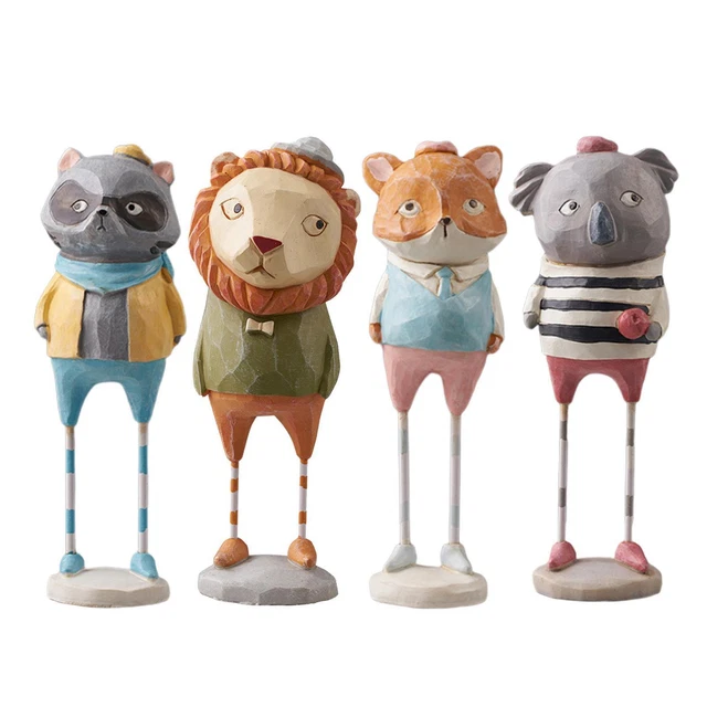 Animals Statue Length Legs Resin Crafts Figurine Art Sculpture Countertop