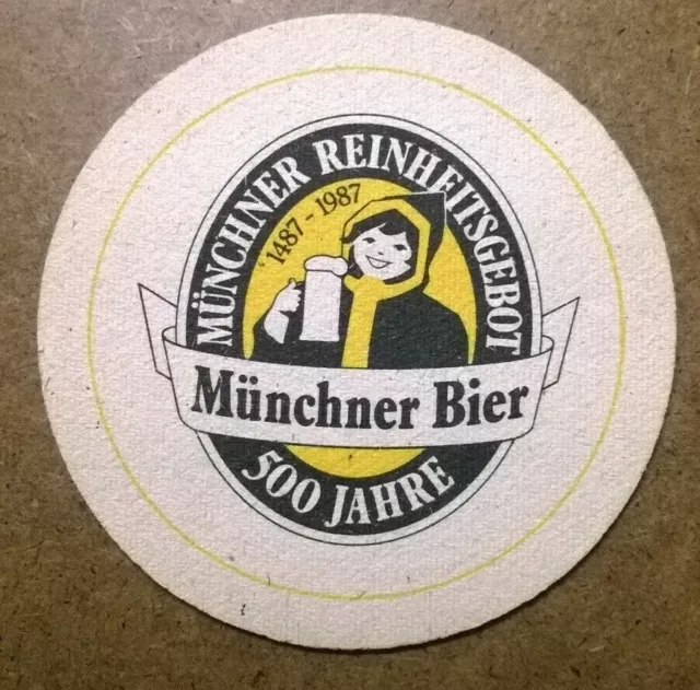 Sottobicchiere birra mats beer coasters bierdeckel Munchner Bier 1328