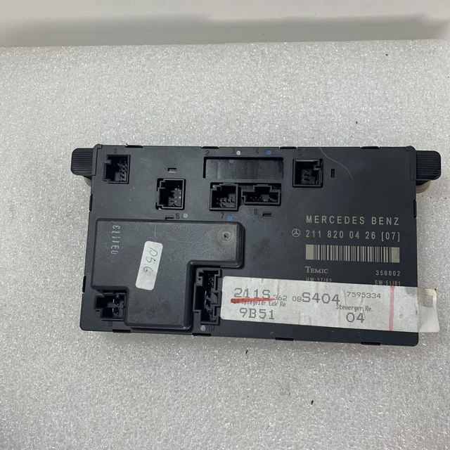 MERCEDES E-KL W211 year 02 control unit door control unit front right ...