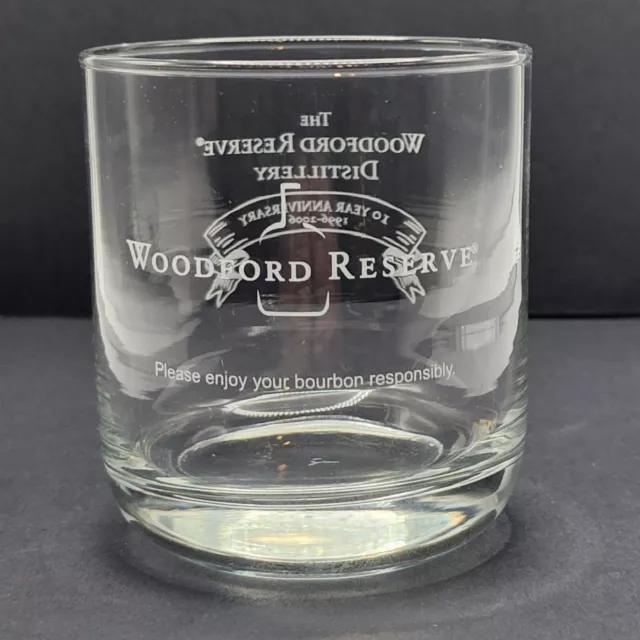 Woodford Reserve 3.4" Whiskey 10 Year On The Rocks Glass Barware Man Cave