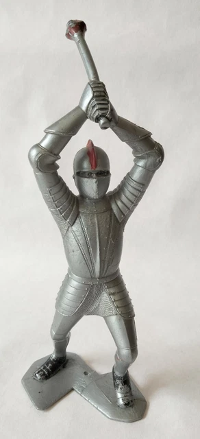 Figurine Vintage Chevalier Médiéval Louis Marx 1964 - Piéton Moyen-âge, Occasion