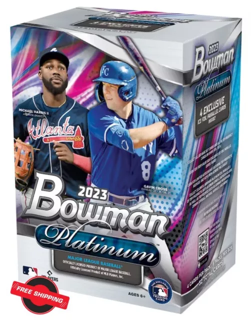 2023 Bowman Platinum Baseball Factory Sealed Value Box 32 Cards TOTAL