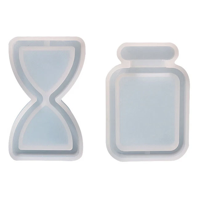 Resin Liquid Silicone Mold The Hourglass Shape Resin Shaker Mold DIY Pendant