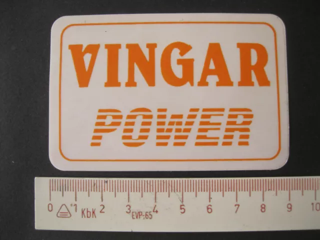 VINGAR POWER Sticker Aufkleber Reklame Werbung