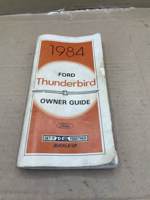 1984 Ford Thunderbird Owners Manual Bordbuch Handbuch Bordmappe