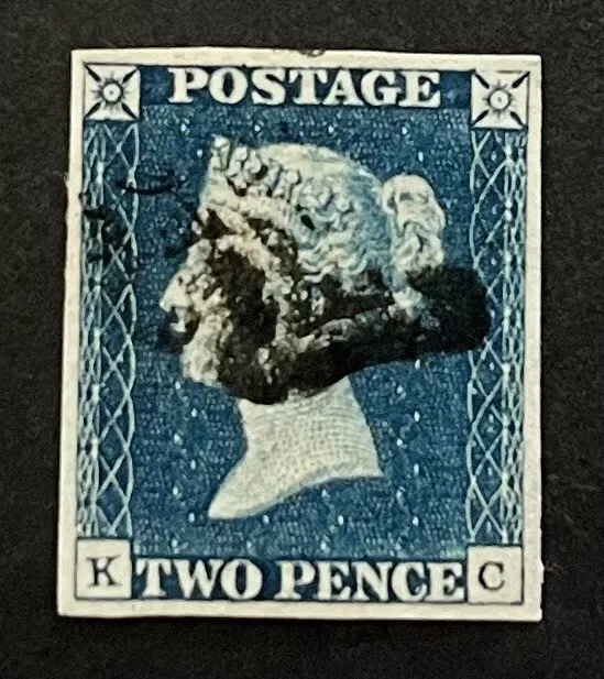 1840 2d Blue. SG.5.  Beautiful Fault Free Example With 4 Large Margins Cat $900+