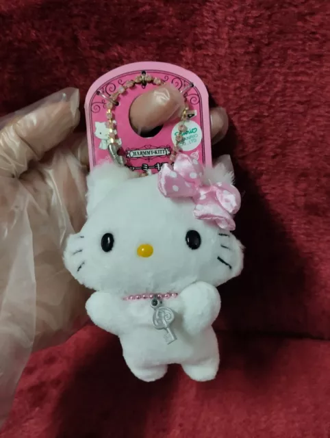 Mini Charmmy​ Kitty 4" Plush Doll Keychain New Old Stock w/ Hangtag Free Ship