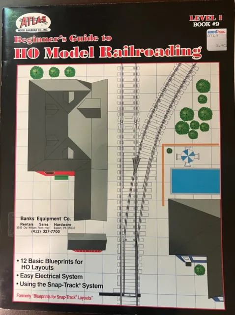 Atlas Beginner's Guide to HO Model Railroad Book No. 9 Layouts Diagrams
