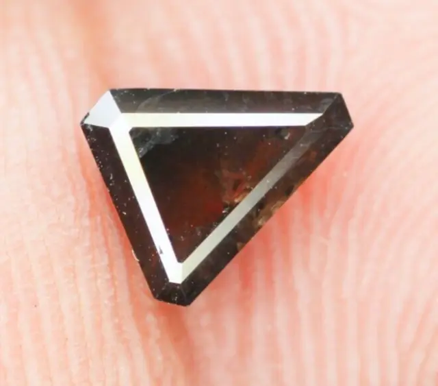 1.08 CT Natürlich Loser Diamant Dreieck Form Salz Und Pfeffer Kostüm Farbe