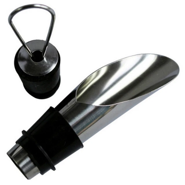 Tappo vino acciaio inox versatore metallo barra versa vino set vino casa Wi L4I9