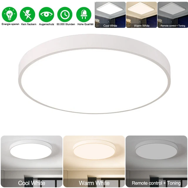 LED Panel Decken Lampe Leuchte indirektes Licht ultra slim Flach Flur Küche DHL
