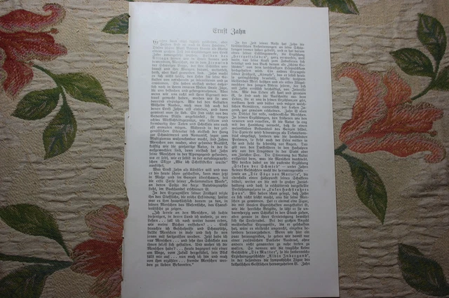 1909 Fachbericht Arena 64 / Ernst Zahn Schriftsteller aus Zürich Meggen