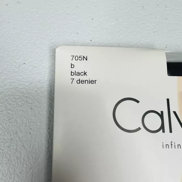 NEW CALVIN KLEIN Chiffon Sheer Control Top Black Size B Style K21 2 ...