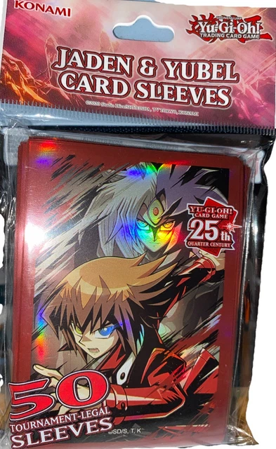 Jaden & Yubel Card Sleeves Com 50 Yugioh ** Inglês Jaden Yubel Card