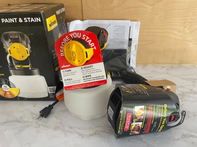 Wagner Flexio 2500 Electric Handheld HVLP Paint & Sprayer NEW Open-Box