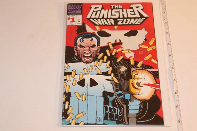 The Punisher War Zone #1 Marvel 1992 Die Cut Cover, Marvel Comics