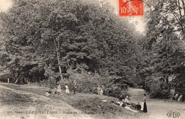 *9521 cpa Saint Leu Taverny - Place de l'Auriette