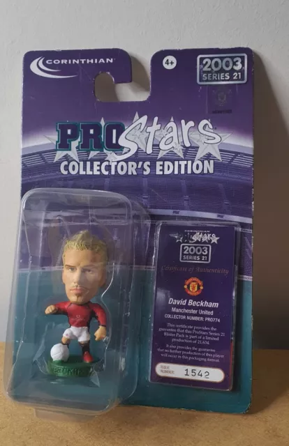 Rare Corinthian Pro Stars David Beckham Collectors Edition 2003 Series 21