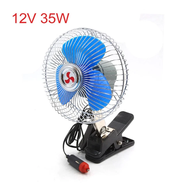 DC 12V 35W Car Adjustable Cooling Fan Vehicle Truck RV Dashboard Clip-on Type