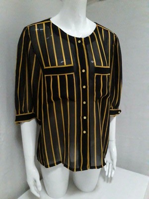 CHEMISIER CHEMISE Marie Clémence mousseline T.40 VINTAGE 80 muslin blouse siz M